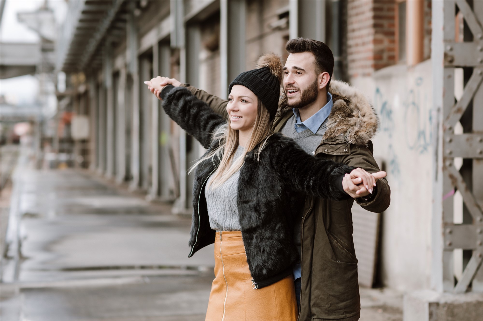 Romantisches Fotoshooting im Winter