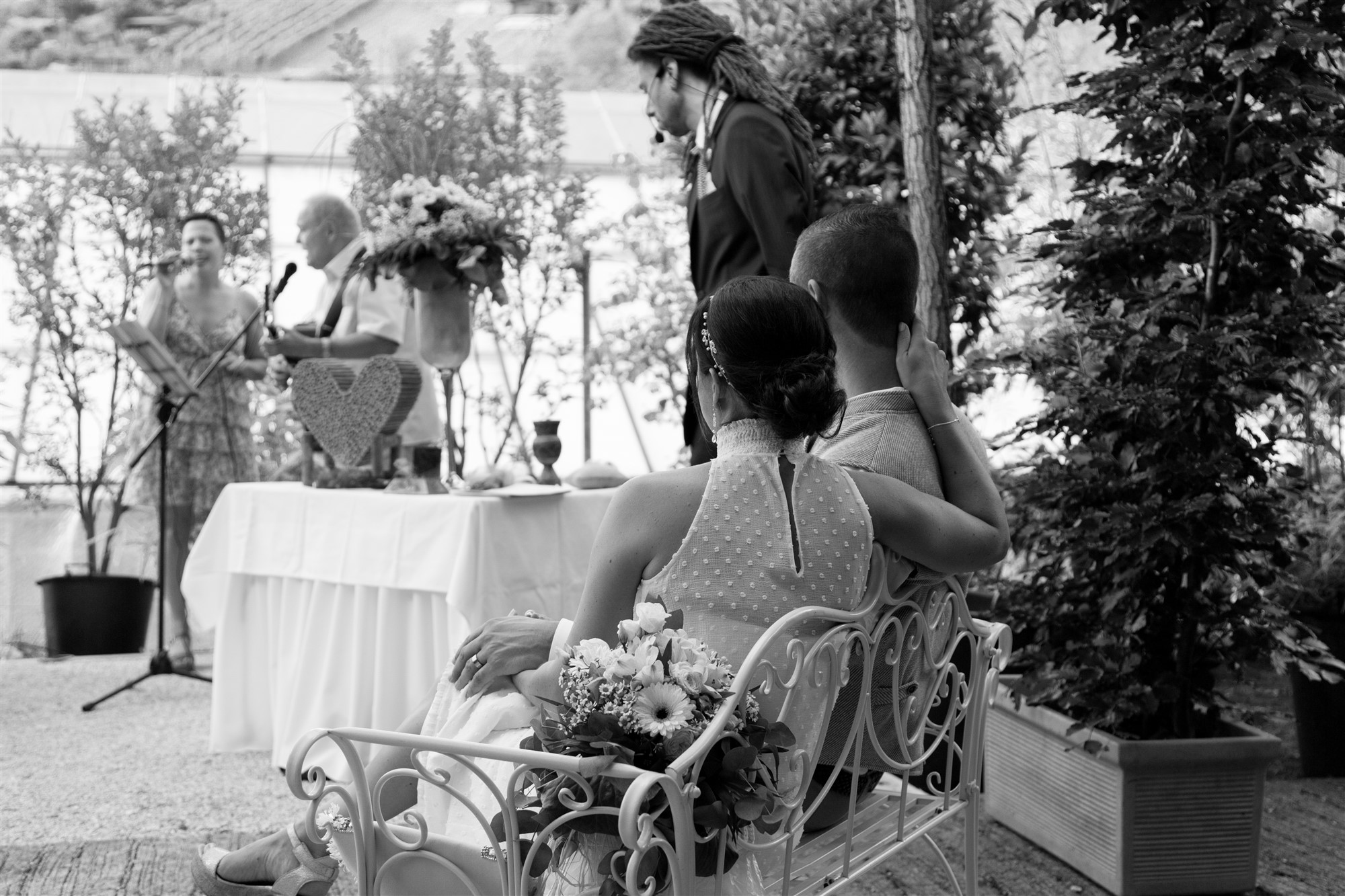 Sängerin bei der Hochzeit