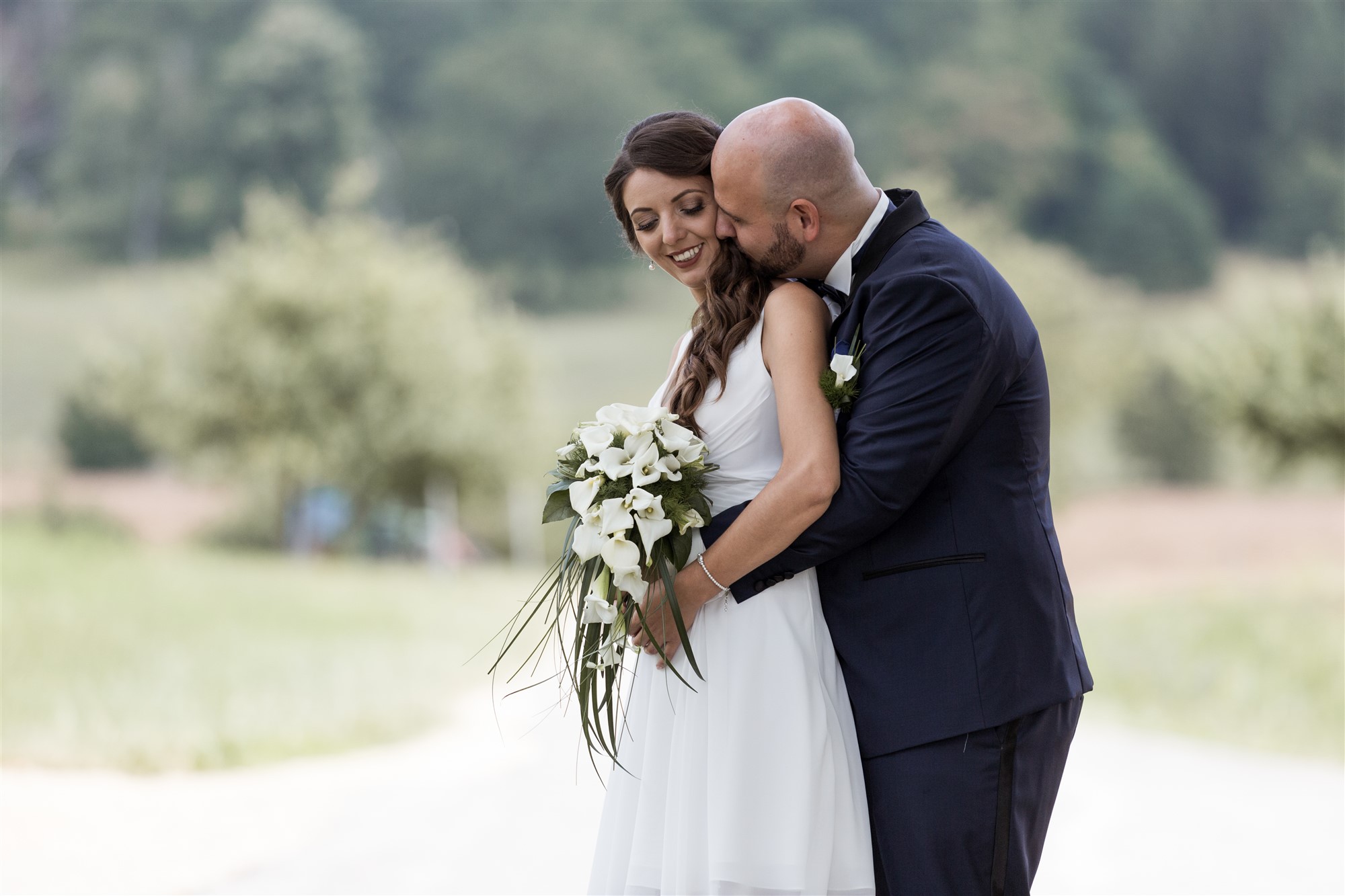 Hochzeit Schloss Wildenstein - Das Brautpaar beim Fotoshooting