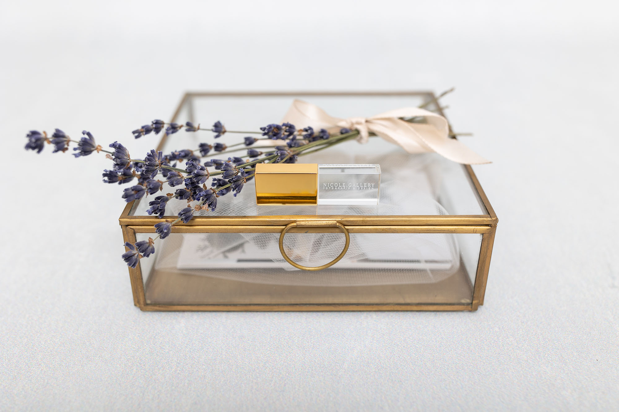 Hochzeitsbox Fotografie - Geschenkbox aus Glas für meine Brautpaare - Fineart Prints - USB Stick