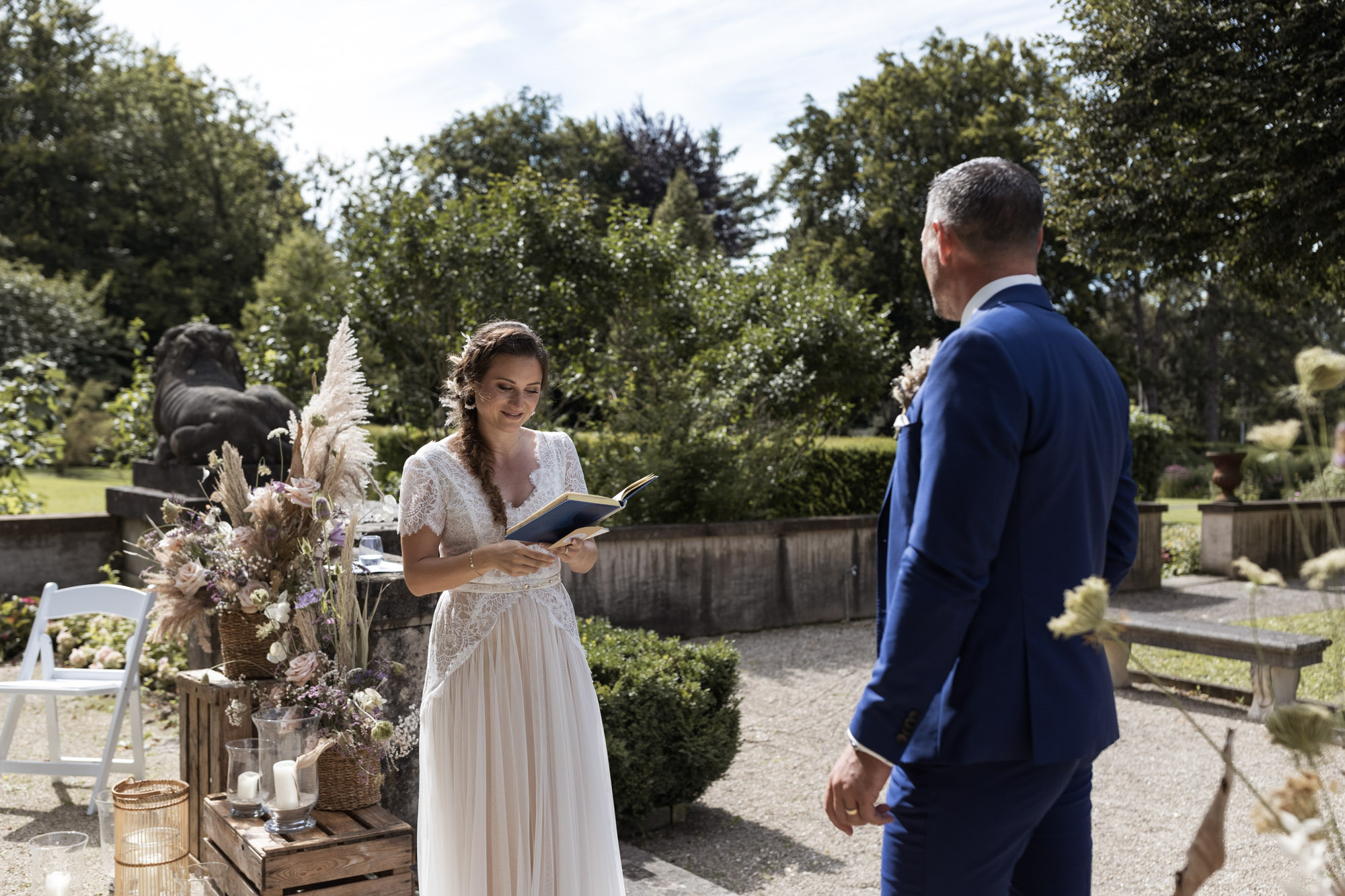 Freie Trauung Villa Wenkenhof - Das Eheversprechen - Hochzeitsfotografen Basel
