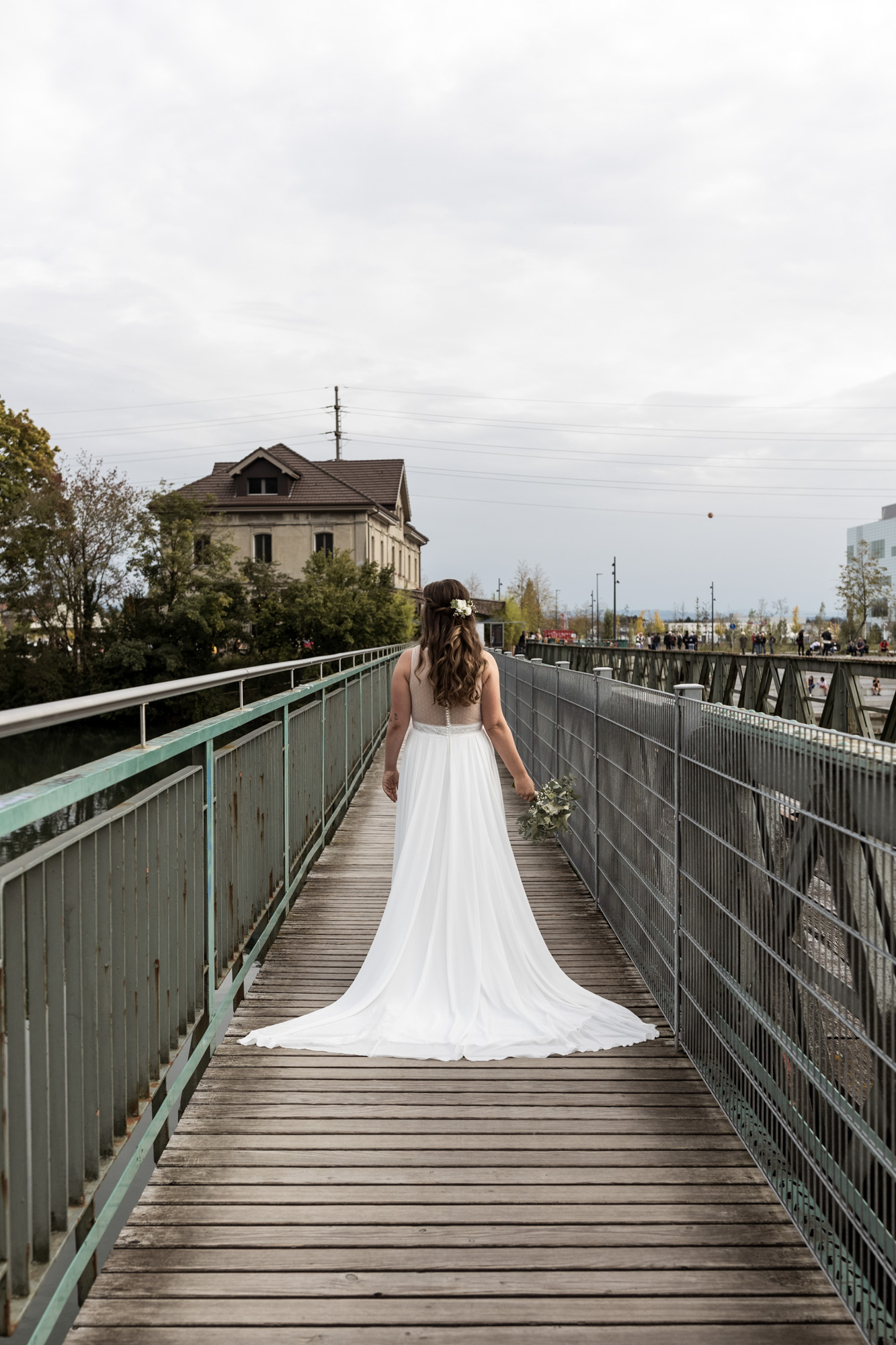 Hochzeit Solothurn - Hochzeitsfotograf Solothurn Basel Schweiz - Die Braut in ihrem schönen Hochzeitskleid