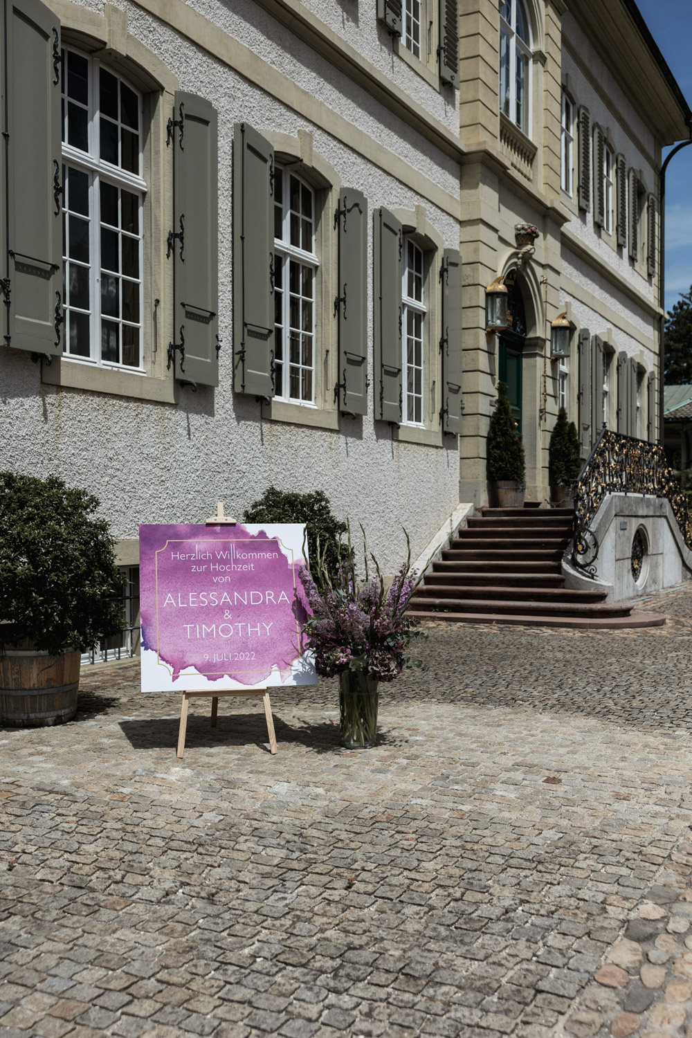Hochzeitsdekoration Freie Trauung Villa Wenkenhof