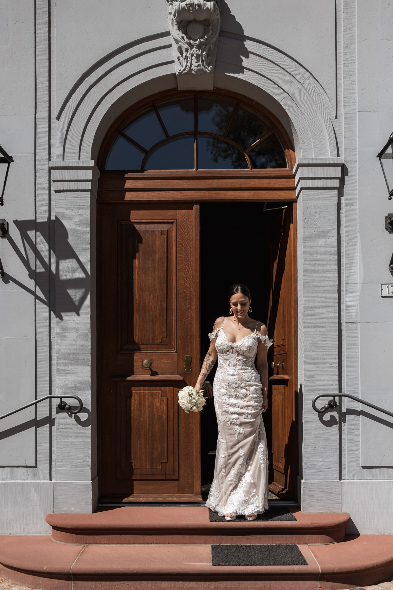die Braut nach der Trauung - Hochzeitsfotograf Basel
