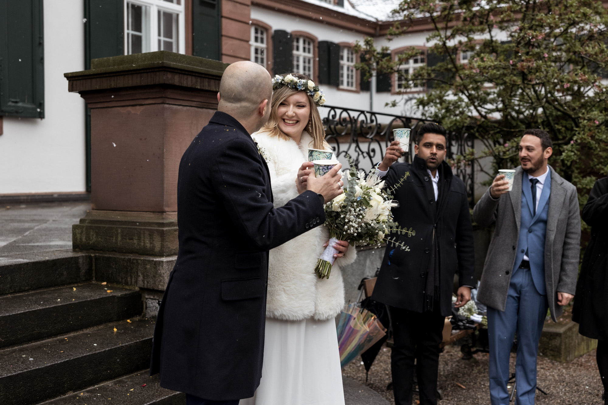 Apero nach der Trauung - Hochzeitsfotograf Basel Schweiz