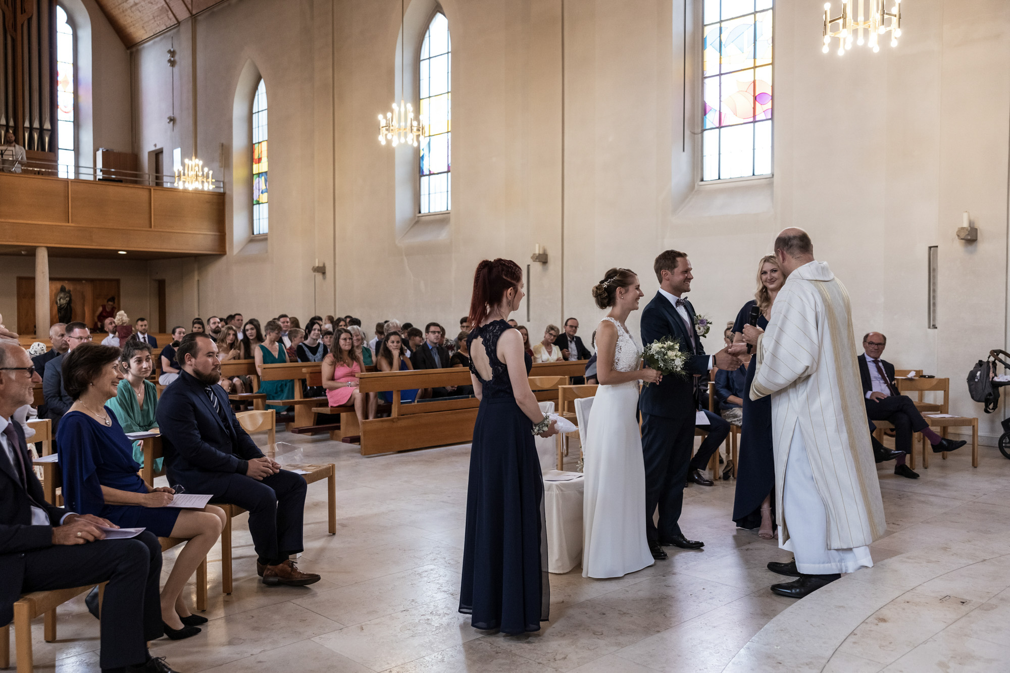 Kirchliche Trauung - Die Trauung - Hochzeitsfotograf Basel Schweiz