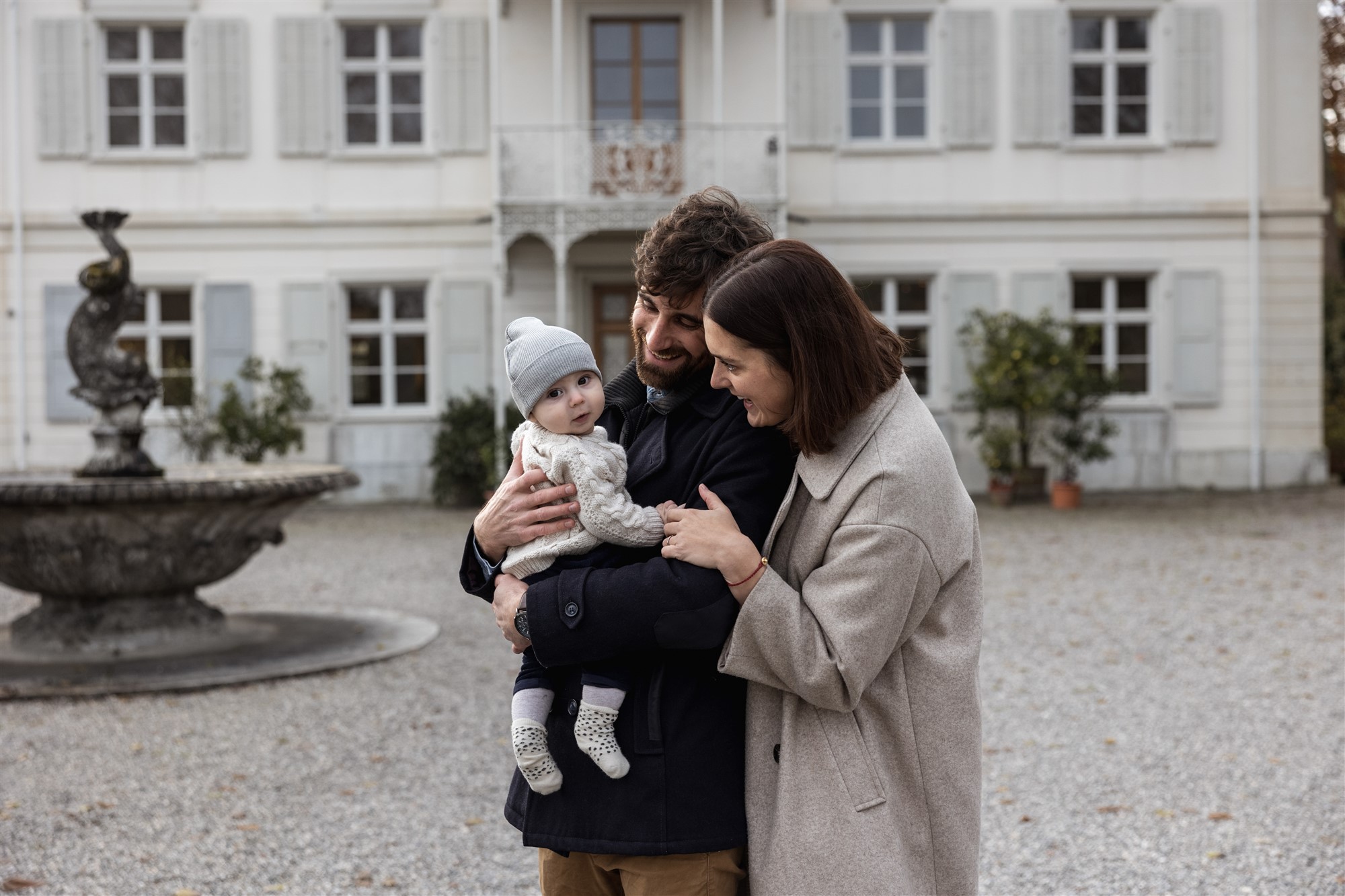Familienfotoshooting in Basel im Winter - Fotograf Nicole.Gallery aus Basel