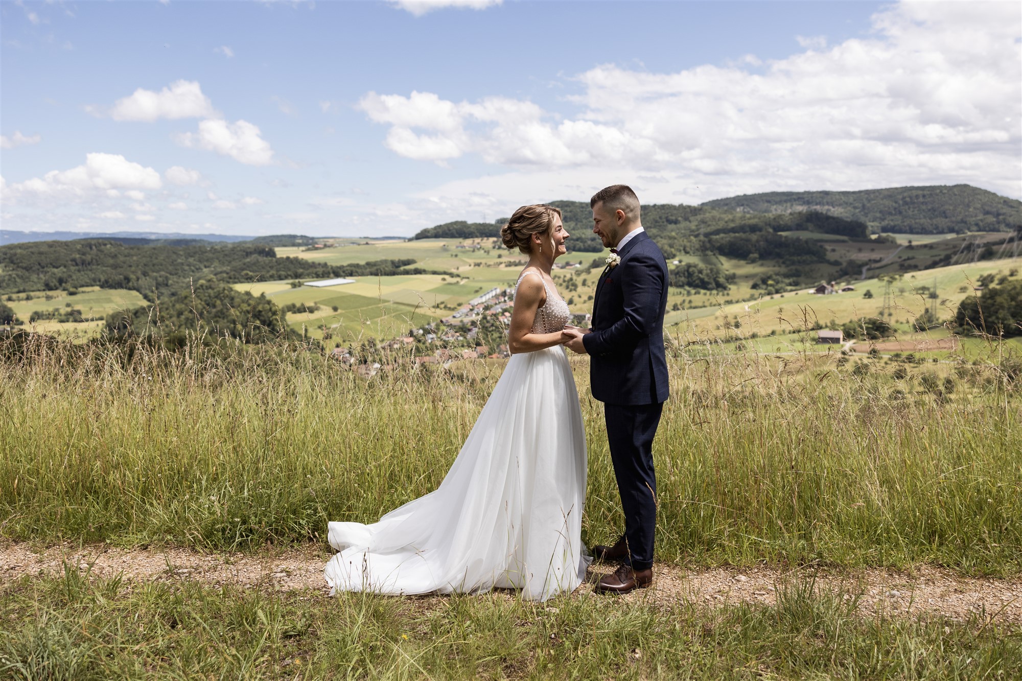 Hochzeit LaFamiglia Fluhberg - Paar Fotoshooting - Hochzeitsfotograf Basel Schweiz