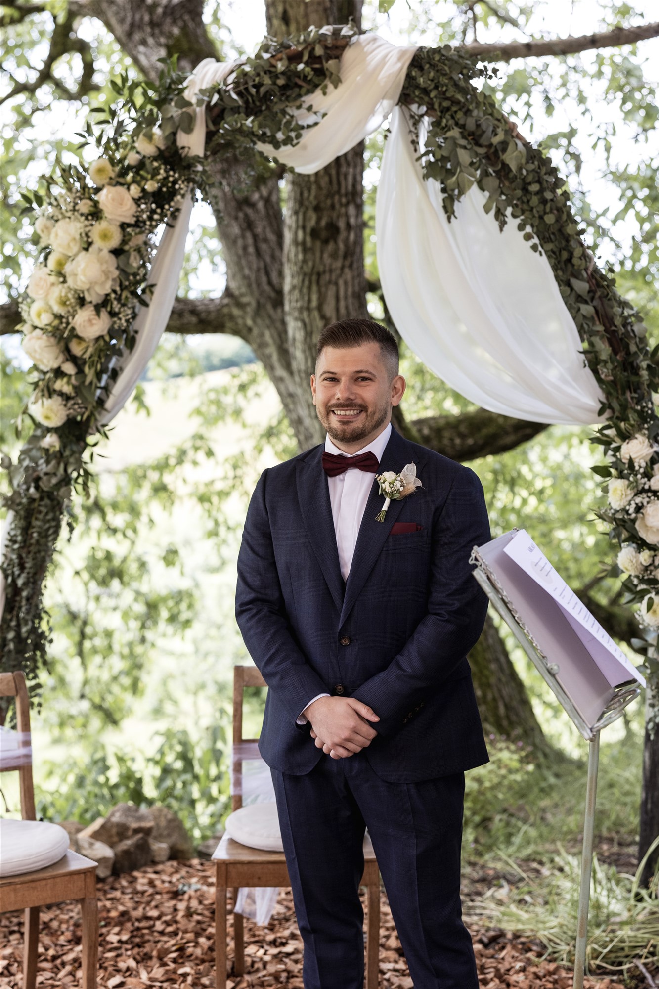 Hochzeit LaFamiglia Fluhberg - Der Bräutigam - Hochzeitsfotograf Basel Schweiz