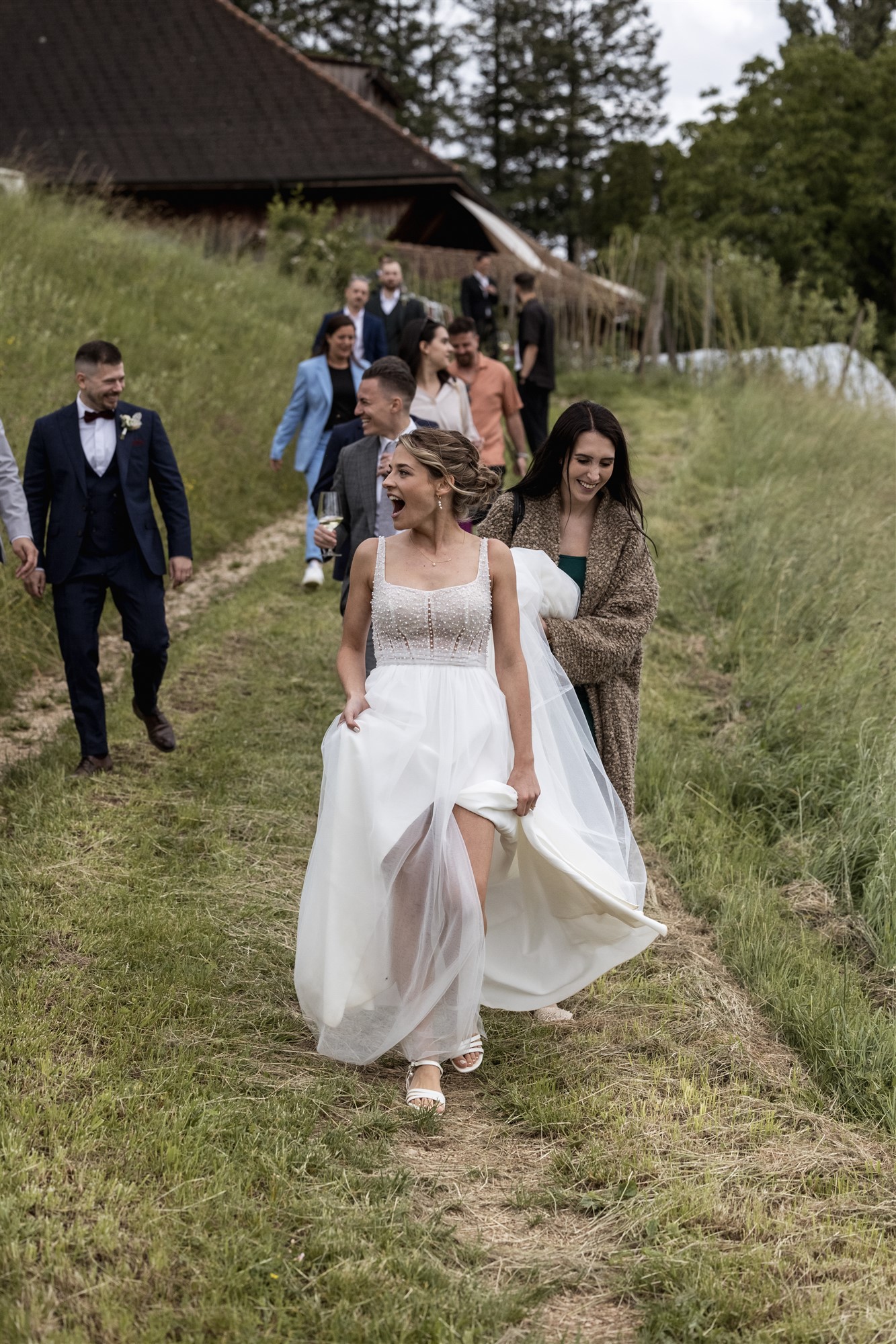 Hochzeit LaFamiglia Fluhberg - Helikopter - Hochzeitsfotograf Basel Schweiz