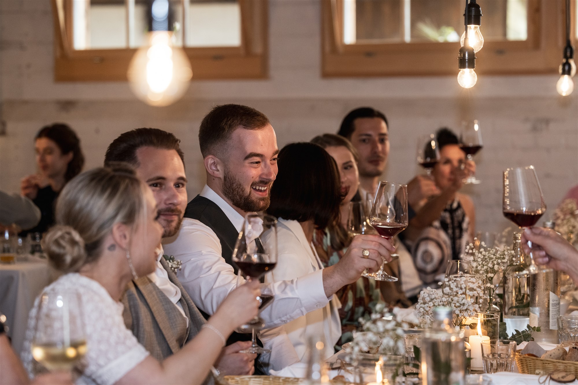 Hochzeit LaFamiglia Fluhberg - Hochzeitsgäste - Hochzeitsfotograf Basel Schweiz