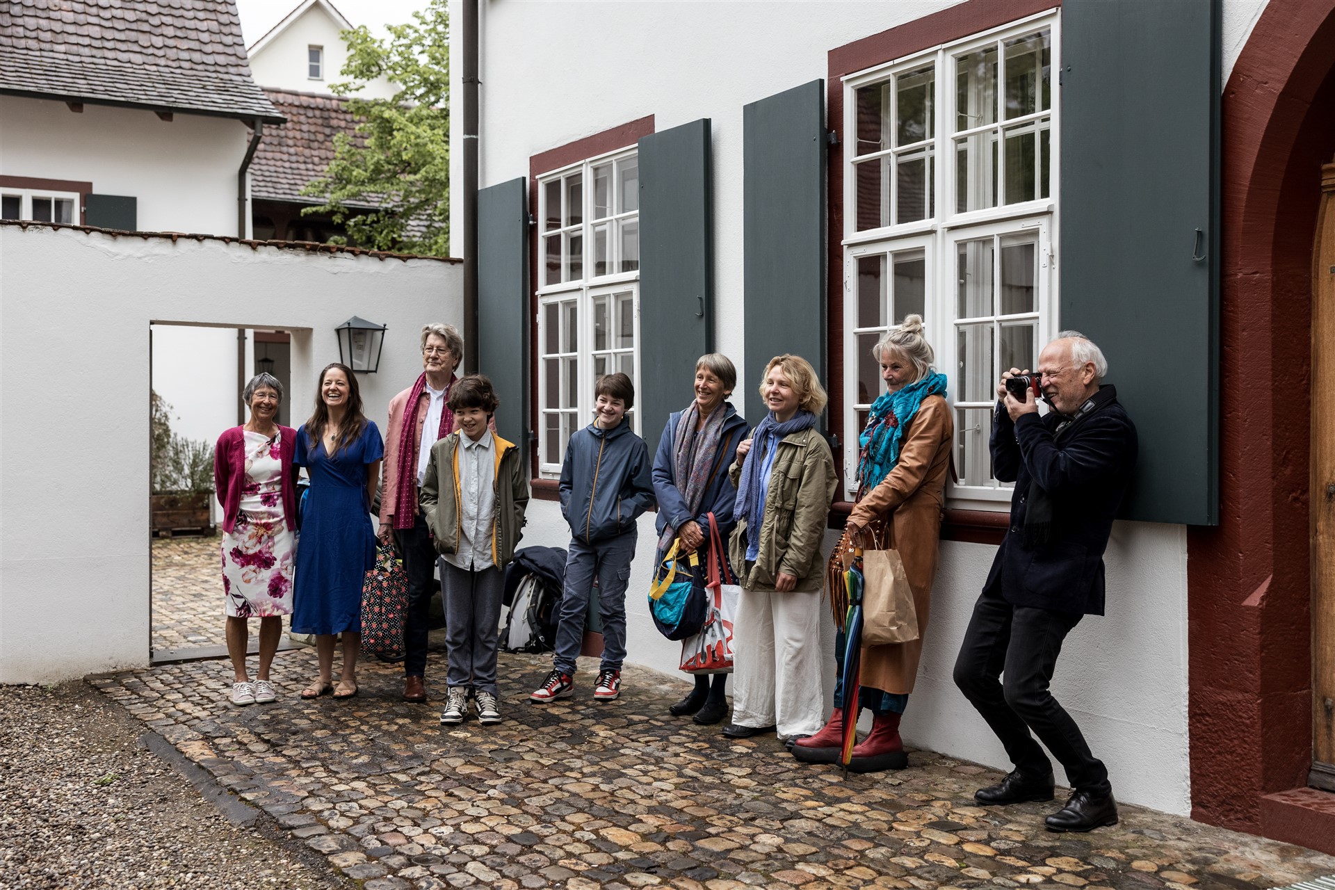 Lüscherhaus in Riehen - Die Ankunft des Hochzeitspaares - Hochzeitsfotograf Basel Schweiz
