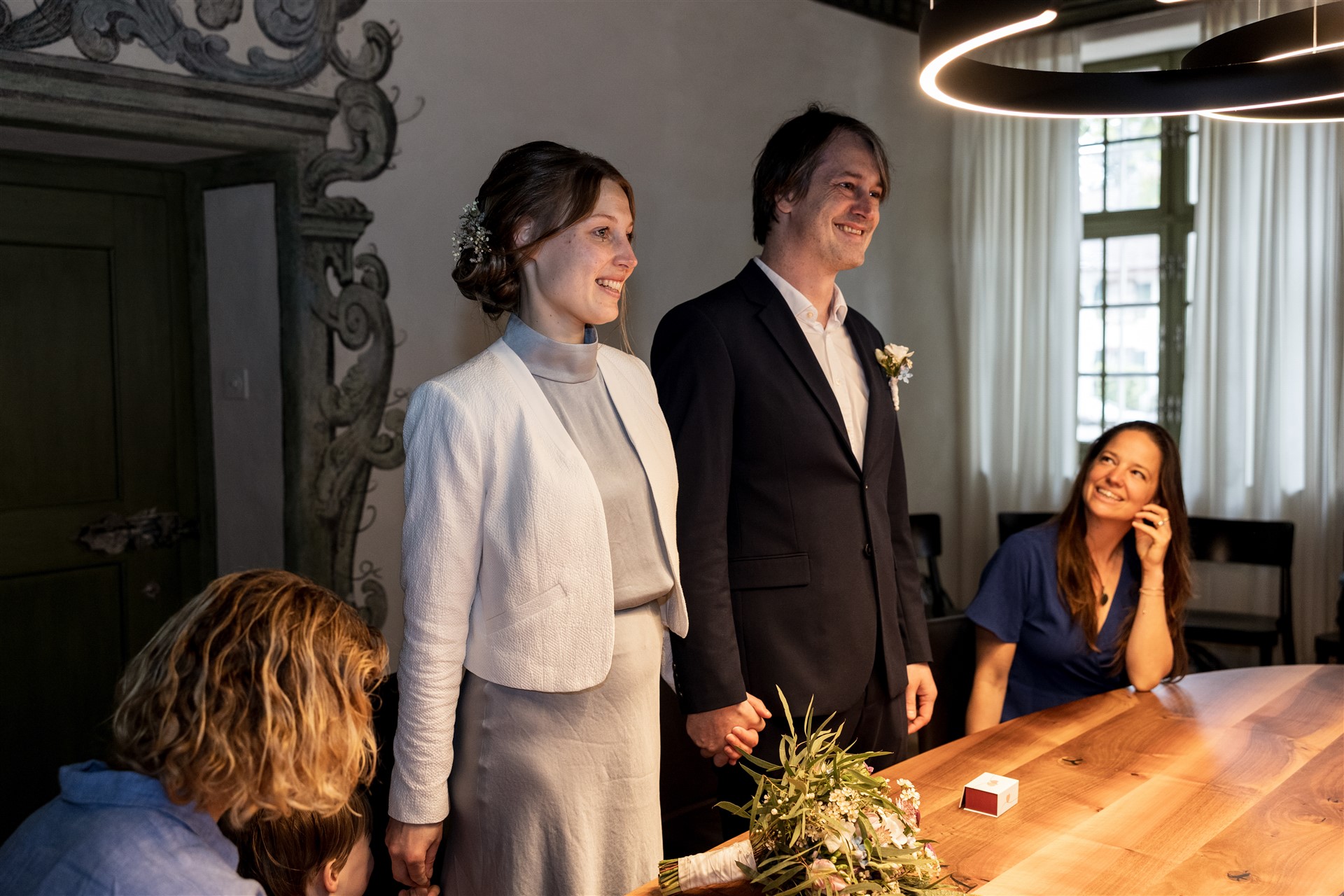 Lüscherhaus in Riehen - Die emotionale Ziviltrauung - Das Ja-Wort - Hochzeitsfotograf Basel Schweiz