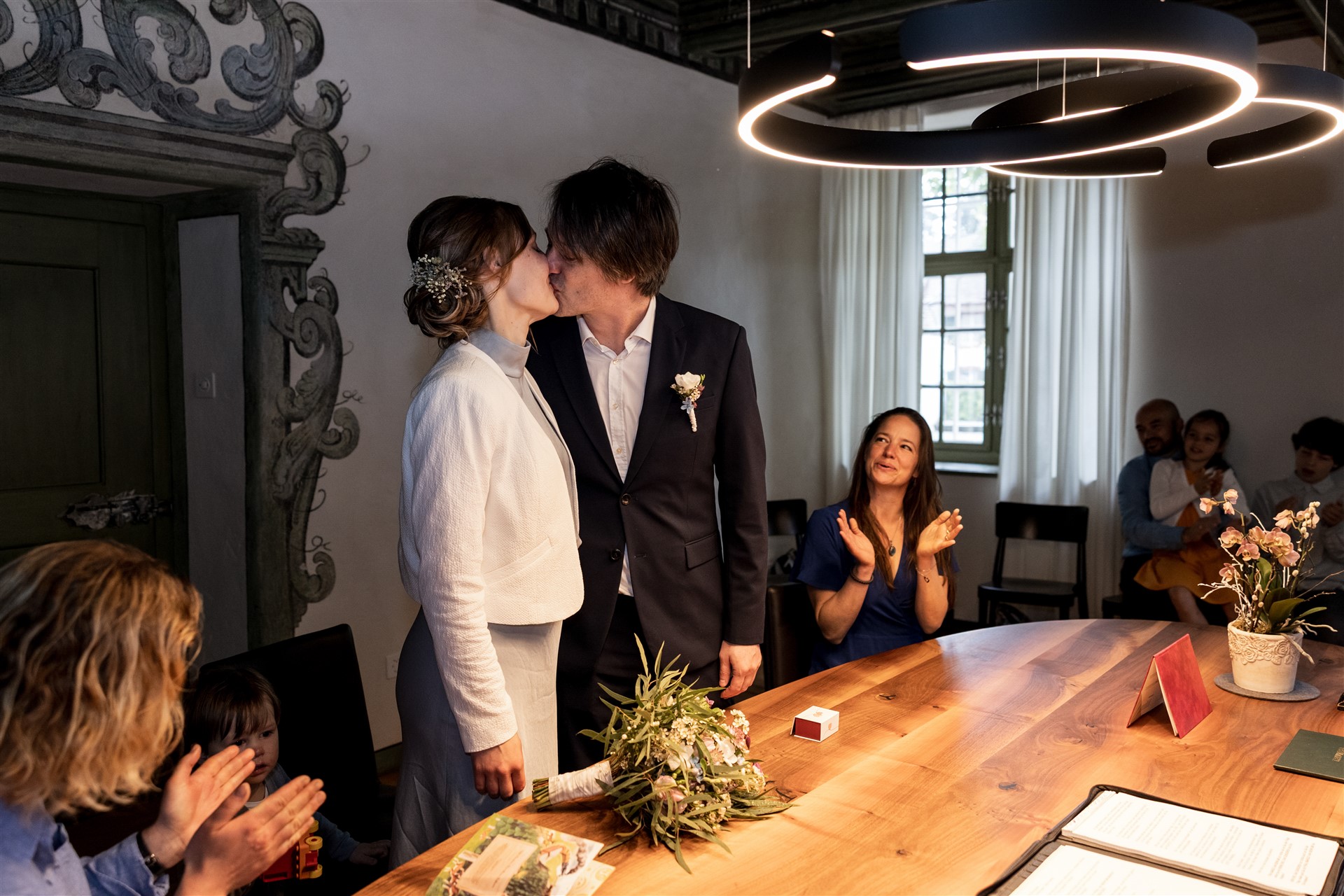Lüscherhaus in Riehen - Die emotionale Ziviltrauung - Hochzeitsfotograf Basel Schweiz