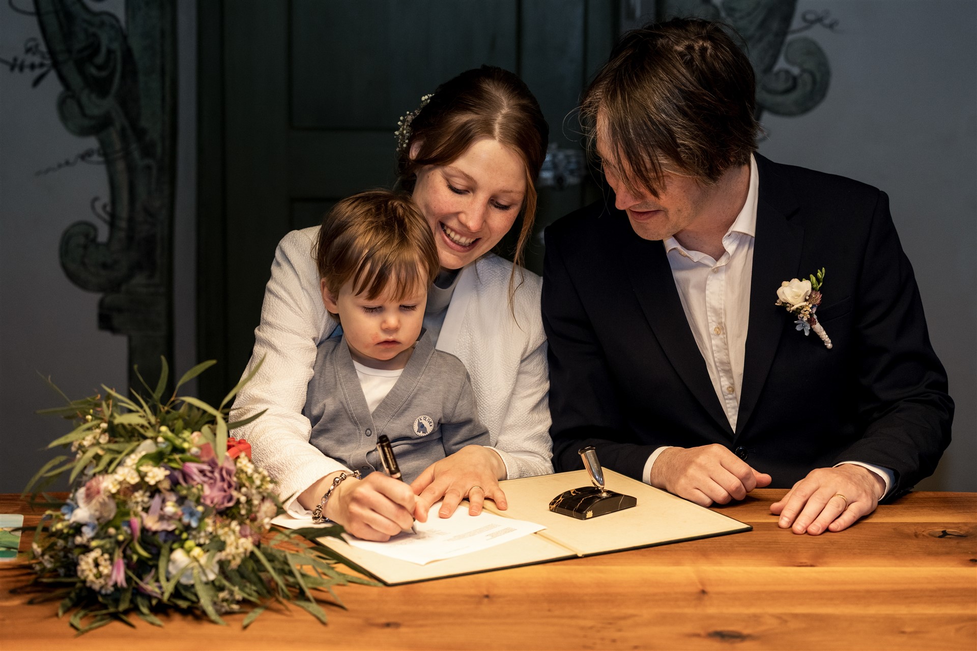 Lüscherhaus in Riehen - Emotionale Ziviltrauung - Hochzeitsfotograf Basel Schweiz