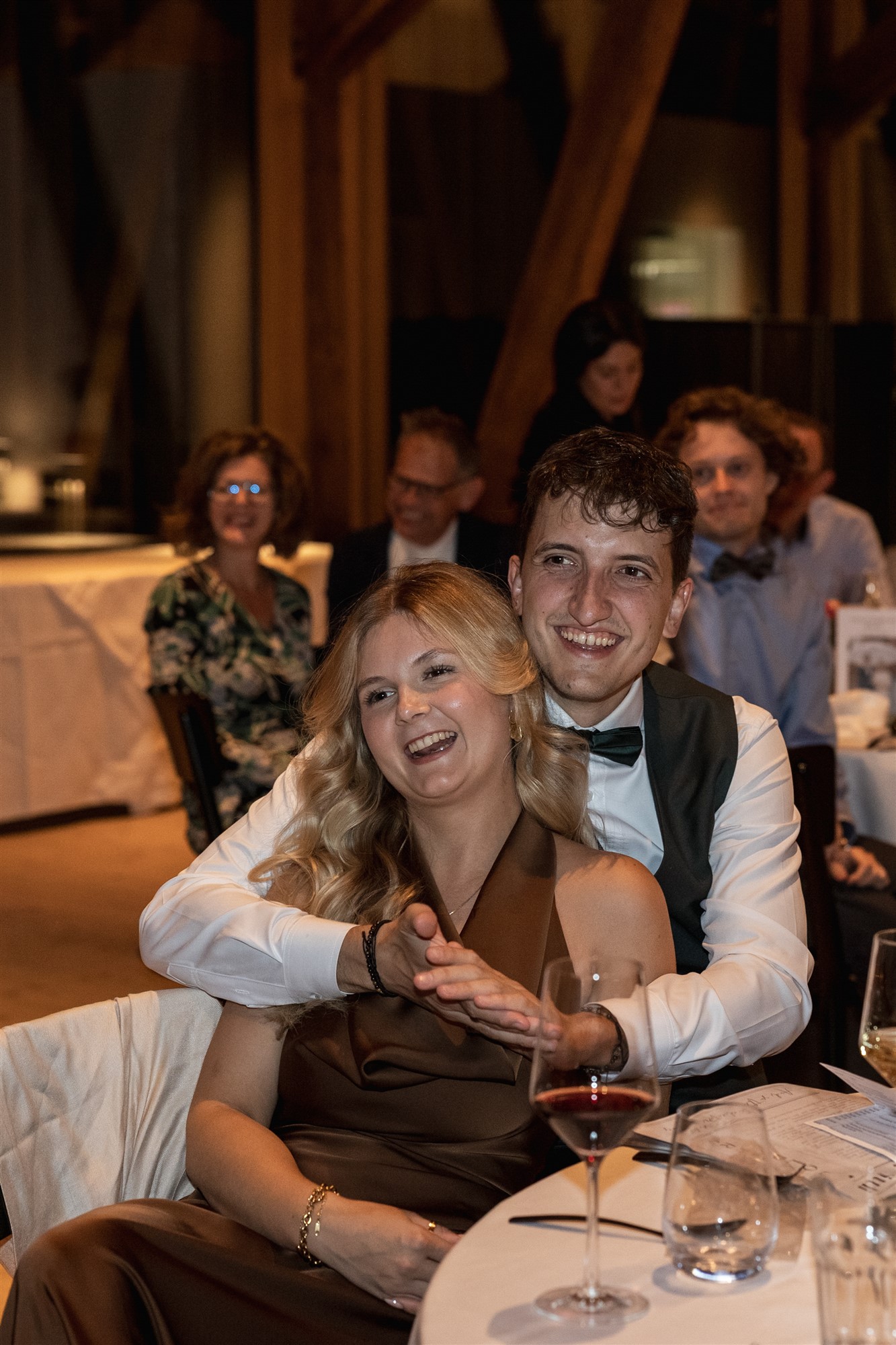 Hochzeit in den Merian Gärten - Das Paar beim Ich und Du Hochzeitsspiel