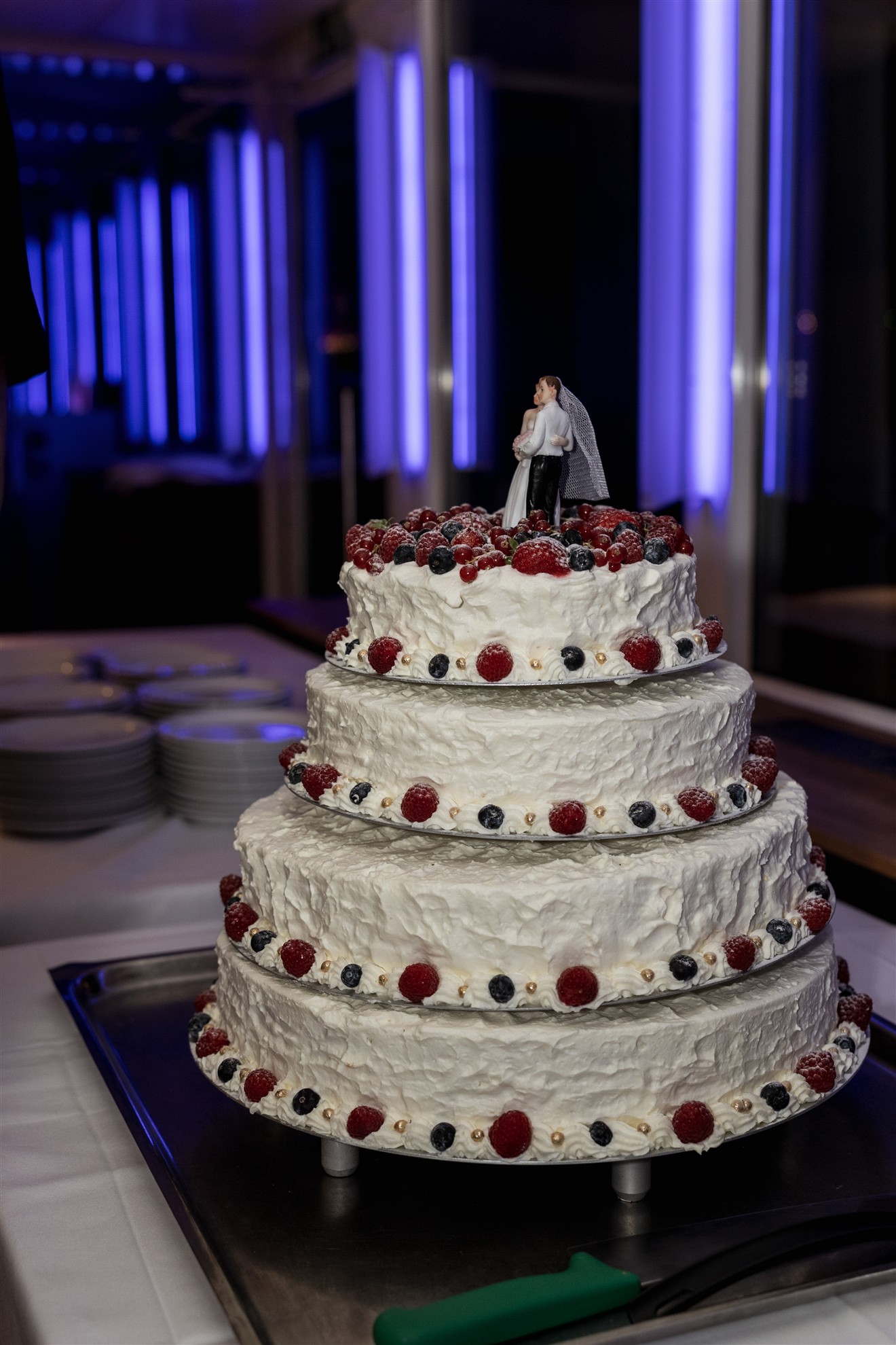 Hochzeitstorte auf dem Schiff MS Christoph Merian - Hochzeitsfotograf Basel Schweiz